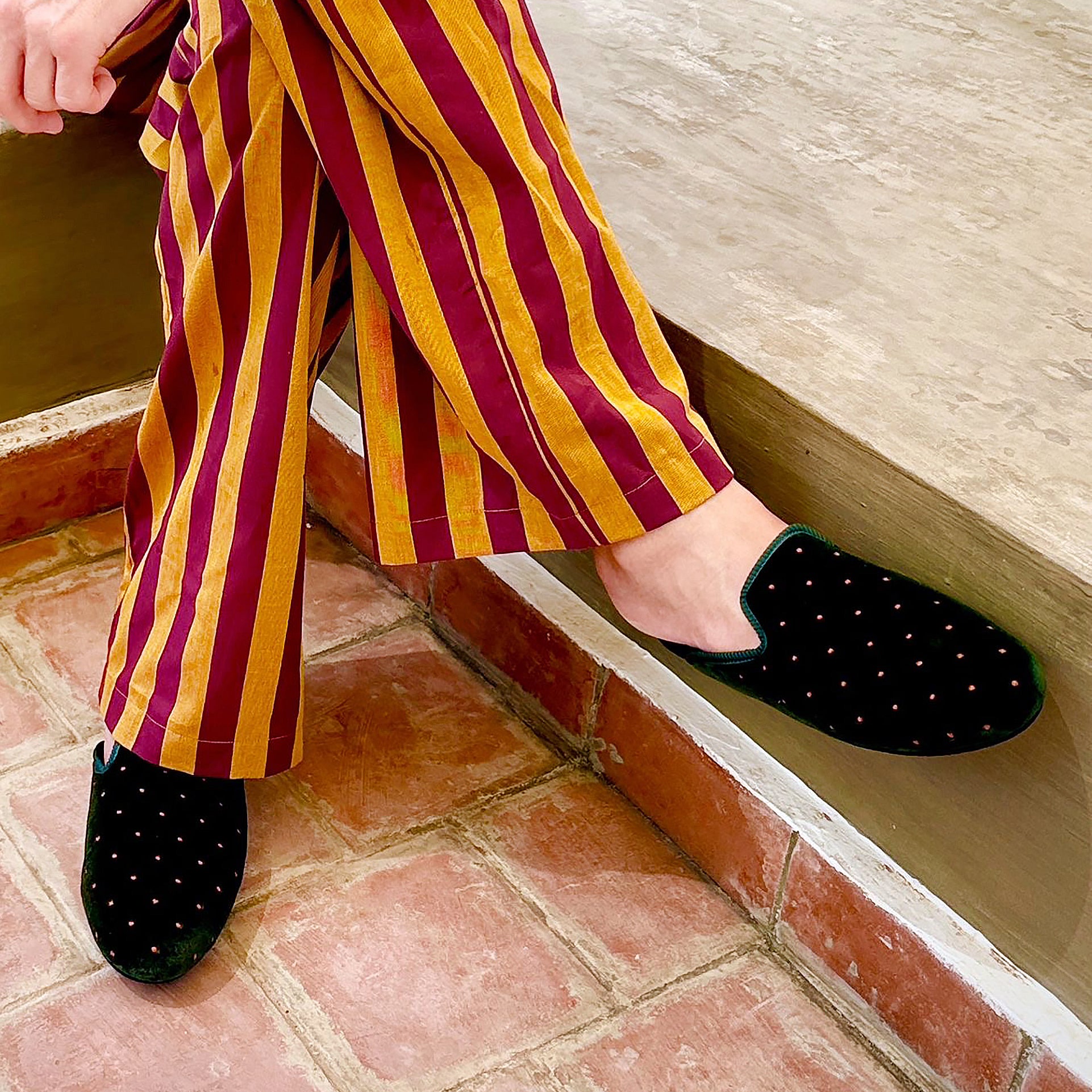 GREEN WHISPER loafer