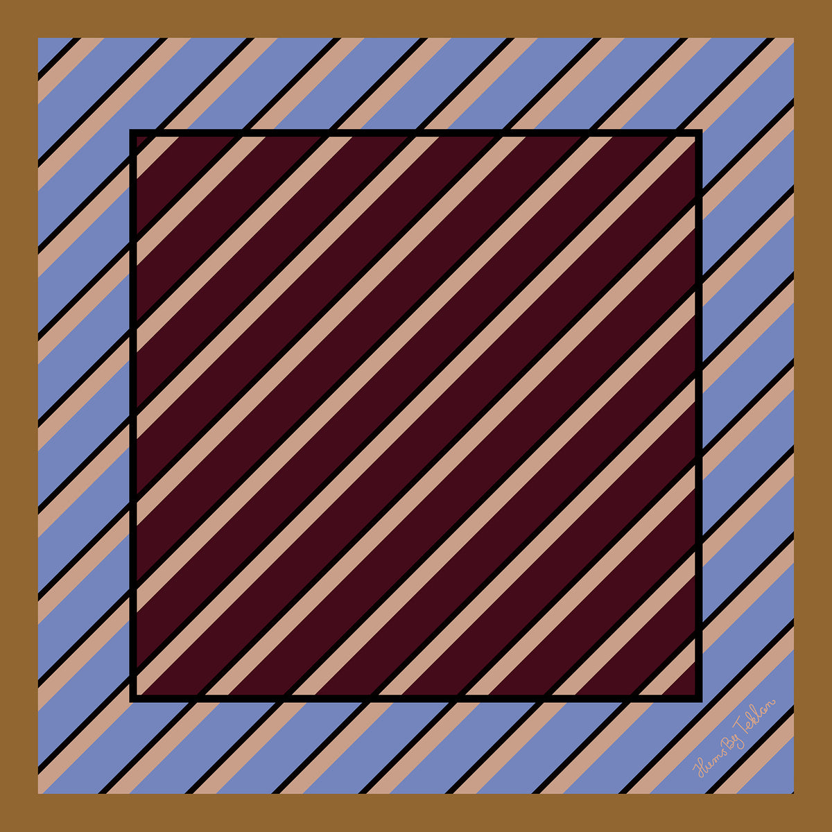 Diagonal Scarf - Teklan x Hums