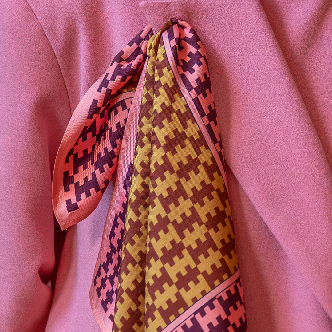 Totem Checker Scarf - Teklan x Hums