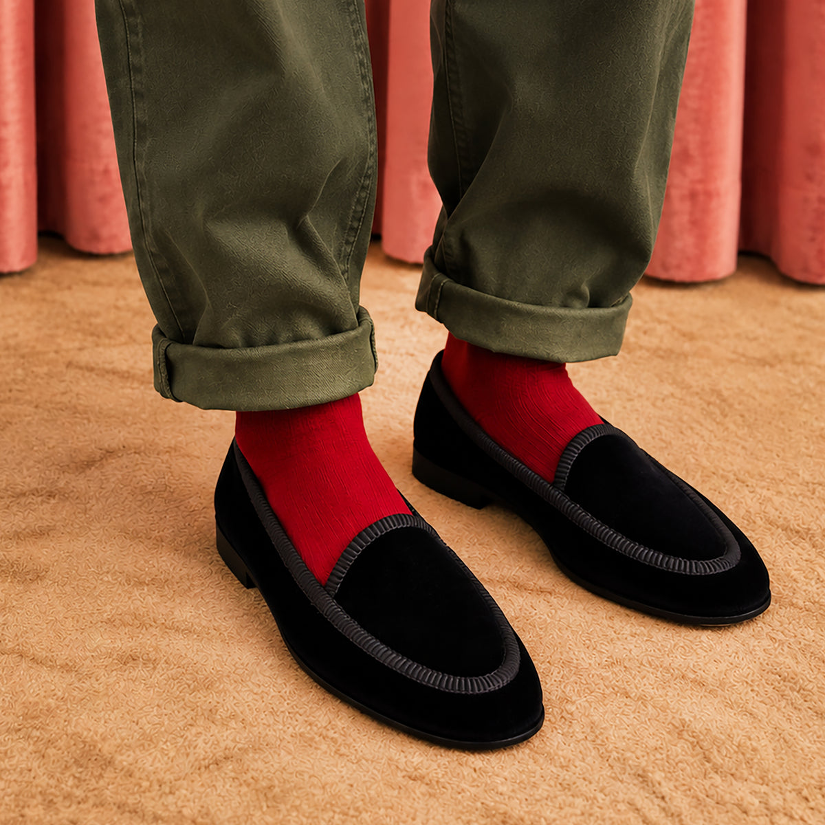 Black Bisou Flats Herr