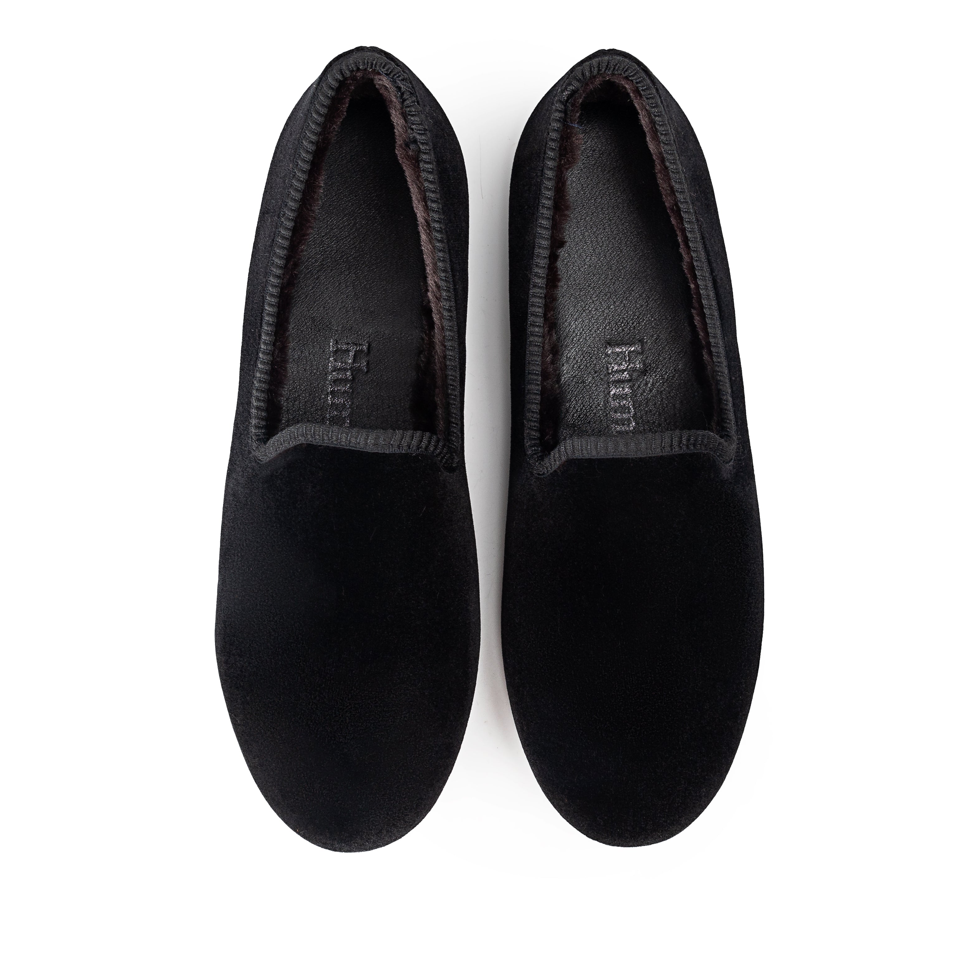 BLACK VELVET TIE Loafer